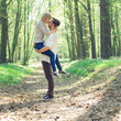 © VectorART - cheerful pair of lovers in summer forest
