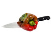 © linohoracio - pepper cut with knife