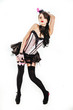 © andreiko - Glamorous Sexy Moulin Rouge girl wearing hot lingerie. Beuty