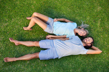 Grass Laying Couple