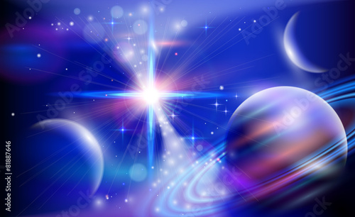 Dekoracja na wymiar  magic-space-planety-gwiazdy-i-konstelacje