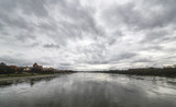 Fototapeta Desenie - Vistula River in Torun (Poland)