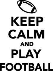 Sticker - Keep calm and play football