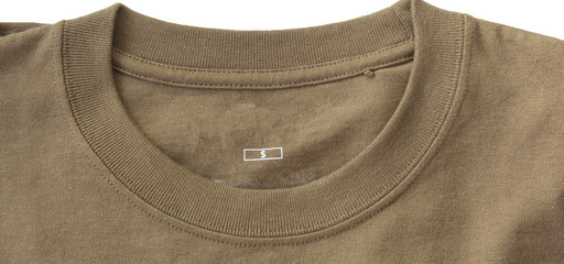 Brown t-shirt on a white background