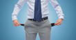 © Syda Productions - close up of businessman showing empty pockets