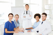 © Syda Productions - group of doctors on presentation at hospital