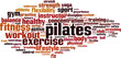 © laufer - Pilates word cloud concept. Vector illustration