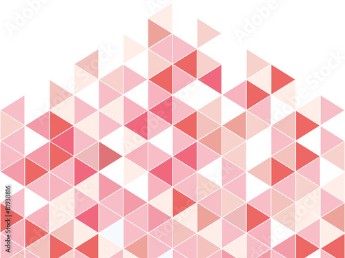 Fotografía Resumen de antecedentes con el estilo triángulo rosa en colores pastel espacio