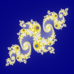 Wall Mural - fractal floral pattern