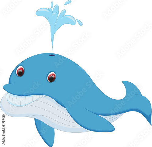 cute blue whale cartoon - Buy this stock vector and explore similar ...
