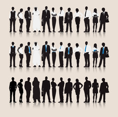 Wall Mural - Business People Team Connection Corporate Vector Concept