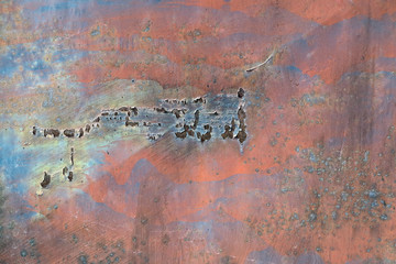 Wall Mural - Cracked Rusty Metal