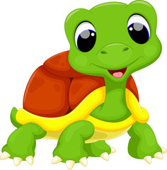 Wall Mural - Cute turtle cartoon