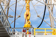 oil derrick with top drive for ocean drilling