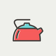 Kettle thin line icon