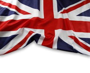 Sticker - Union Jack flag on white