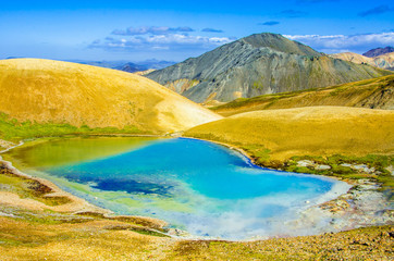 Lake in Landmannalaugar - Amazing Landscape in Iceland