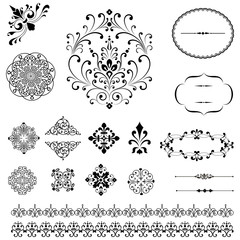 Canvas Print - ornaments & borders set