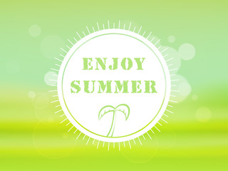 Wall Mural - Poster, banner or flyer for Summer vacations..