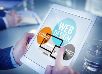 Wall Mural - web design content creative website responsive concept