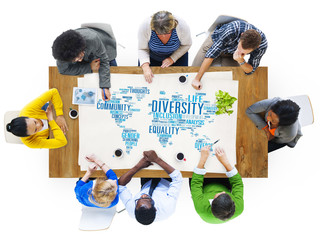Sticker - Diversity Ethnicity World Global Community Concept