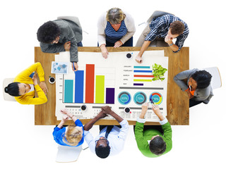 Wall Mural - Diversity Business People Strategy Planning Ideas Concept