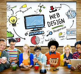 Sticker - Web Design Web Development Responsive Branding Concept