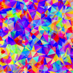 Wall Mural - colorful pattern with chaotic triangles