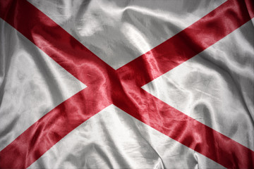 shining alabama state flag