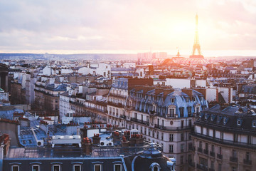 Wall Mural - architecture of Paris, France, traditional buildings and streets