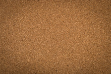 Close Up Brown Cork Board Texture