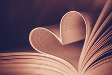 Heart Book Page - Vintage Effect Style Pictures