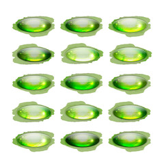 Poster - Set of glossy button icons for your design