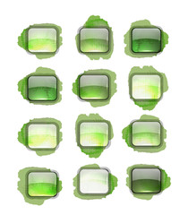 Poster - Set of glossy button icons for your design