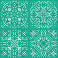 Wall Mural - Abstract seamless traditional arabian patterns