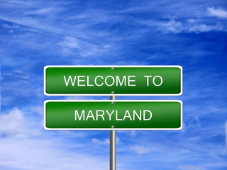 Wall Mural - Maryland State Welcome Sign