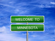 Minnesota State Welcome Sign
