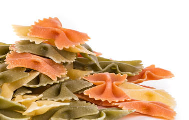 Poster - Heap of farfalle pasta.