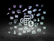 © Maksim Kabakou - News concept: Calculator in grunge dark room