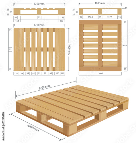 Fotografía American standard pallet views