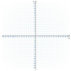 Vector illustration of mathematics system of coordinate