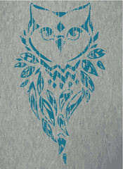 Wall Mural - owl vector illustration,