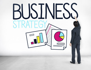 Wall Mural - Business Strategy Marketing Planning Corporate Concept