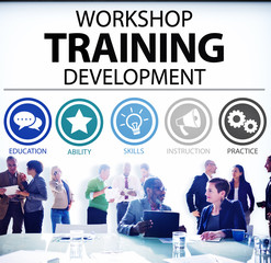 Canvas Print - Workshop Training Teaching Development Instruction Concept