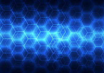 Abstract background blue technology, vector illustration