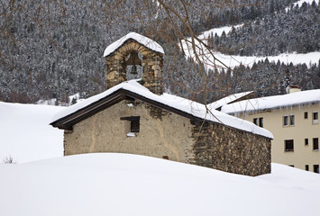 Sant Pere del Tarter church in El Tarter. Canillo