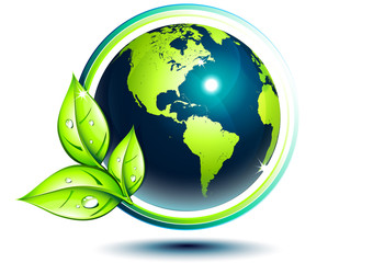 usa green earth - eco-friendly concept