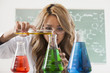 © Mike Kemp/Blend Images - Mixed race student working in chemistry lab
