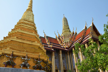 Golden pagoda in Grand Palace, Bangkok