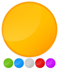 Poster - Colorful circles with slight glossy effect